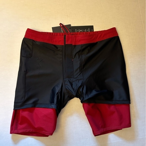 Ten Thousand 9”Foundation liner Brick Red mens shorts w/pockets NWT Sz-XXL. K6 - Picture 9 of 13